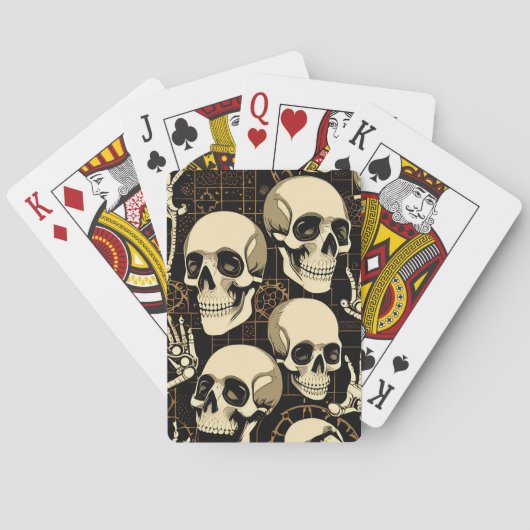 Skull botten skateboard pokerkaarten (Achterkant)