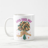 Skull Bouquet Love YouSelf Valentijn Retro Pink Koffiemok (Links)