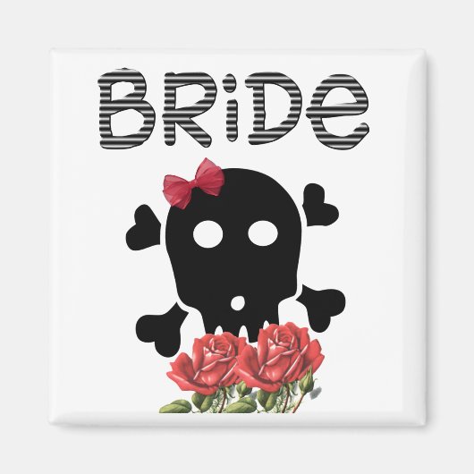 Skull Bride Magneet (Voorkant)