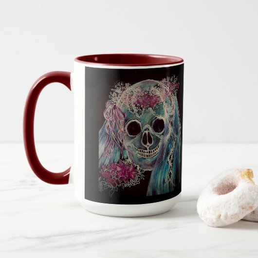 Skull Bride Mok 15 oz. (Met donut)