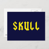 Skull Briefkaart (Voorkant / Achterkant)