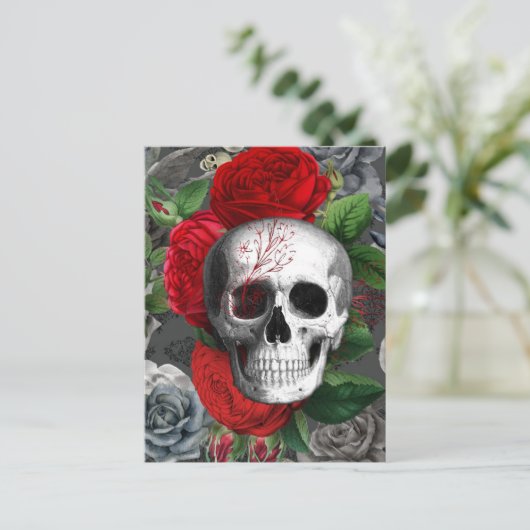 Skull Briefkaart (Staand voorkant)