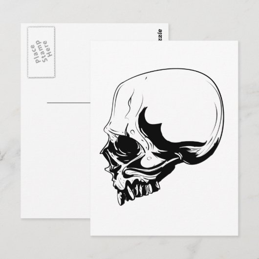 Skull Briefkaart (Voorkant / Achterkant)