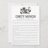 Skull bruid of Die Bachelorette spel Dirty Minds Kaart (Voorkant)