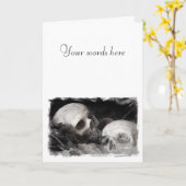 Skull Buddies Kaart (Gele Bloem)