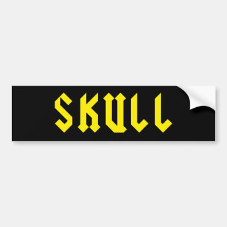 Skull Bumpersticker