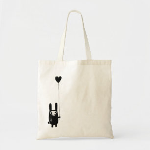 Skull Bunny met balloncanvas tas snoep