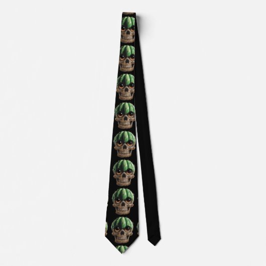 Skull Cactus Tie Stropdas (Voorkant)