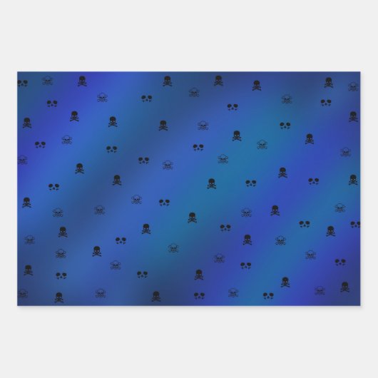 Skull cadeau papier set (Devant)