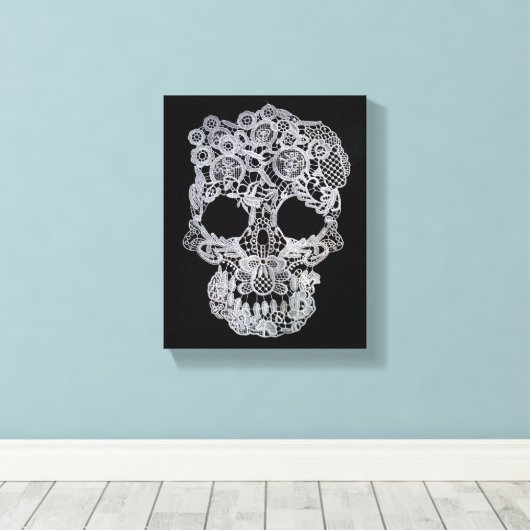 Skull canvas (Insitu (Houten vloer))