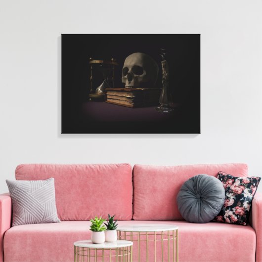 Skull Canvas Afdruk (Insitu (Woonkamer))