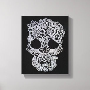 Skull canvas afdruk