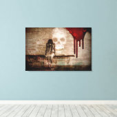Skull Canvas Afdruk (Insitu (Houten vloer))