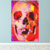 Skull Canvas Afdruk (Insitu (Houten vloer))