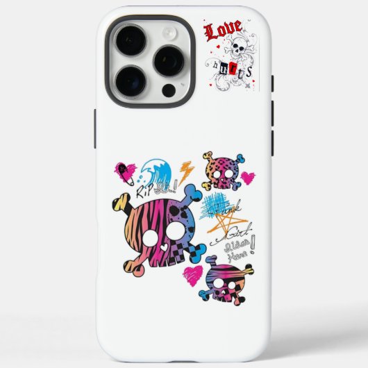 Skull Case-Mate iPhone Case (Achterkant)