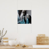 Skull Cat Shadow Work Witchy AI Art Matte Value Poster (Keuken)