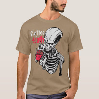 Skull Coffee Mug Breakfast Morning Group Skeleton T-shirt