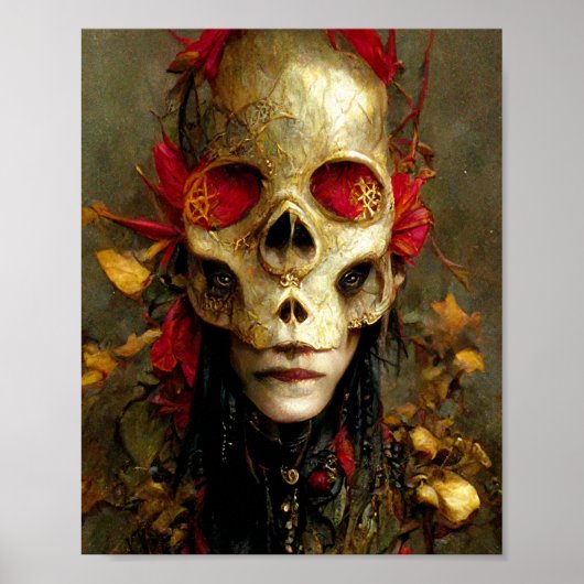 Skull Creater Dark Fantasy Art Poster (Voorkant)