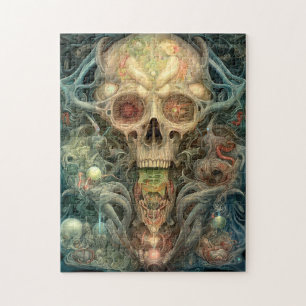 Skull Creepy Surreal Horror Art Legpuzzel