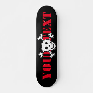 Skull & Cross botten custom design skateboard deck
