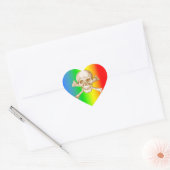 Skull & Cross Botten. Hart Sticker (Envelop)