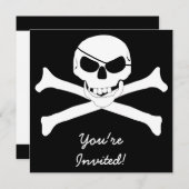 Skull & Crossbones - Jolly Roger Kaart (Voorkant / Achterkant)