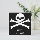 Skull & Crossbones - Jolly Roger Kaart (Staand voorkant)