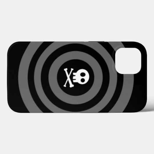 ~ Skull + Crossbones ~ OtterBox iPhone Case (Achterkant (horizontaal))