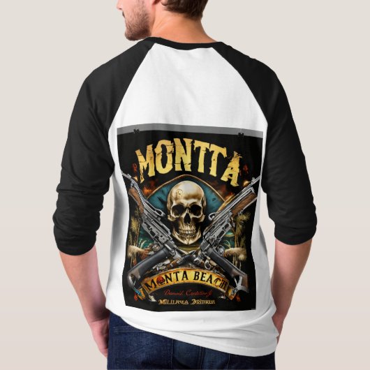 Skull & Crossbones Rock Band T-shirt (Achterkant)