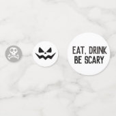 Skull & Crossbones Spooky Halloween Confetti (Voorkanten)