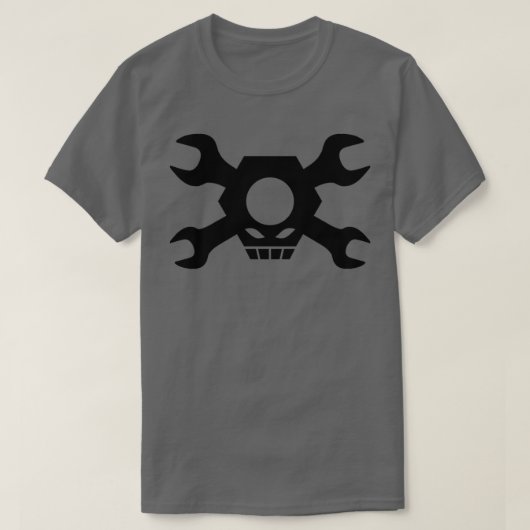 Skull Crossbones Wrenches Nuts 1 T-shirt (Design voorkant)