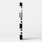 Skull Crossbones: zwart-wit patroon. Case-Mate iPhone Case (Achterkant / Links)