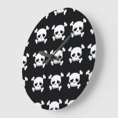 Skull Crossbones: zwart-wit patroon. Grote Klok (Hoek)