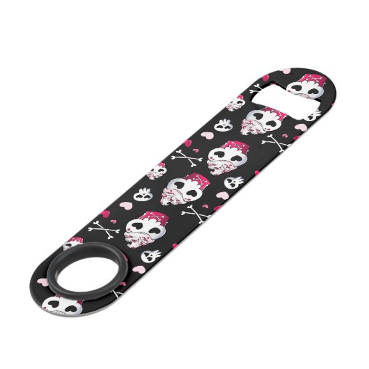 Skull Cupcake Madness Speed Flessenopener (Achterkant Gekanteld)