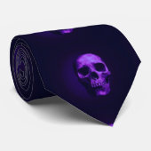 Skull Custom Stropdas (Opgerold)