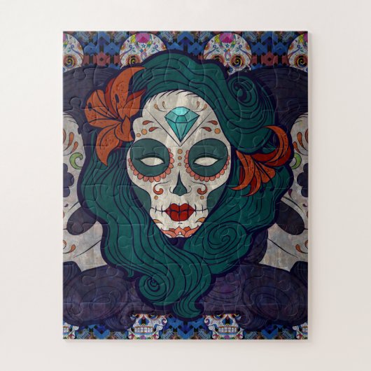 Skull-dames Legpuzzel (Verticaal)