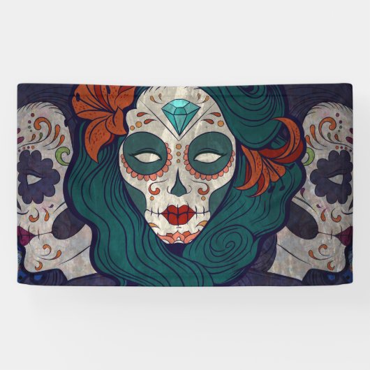 Skull-dames Spandoek (Horizontaal)