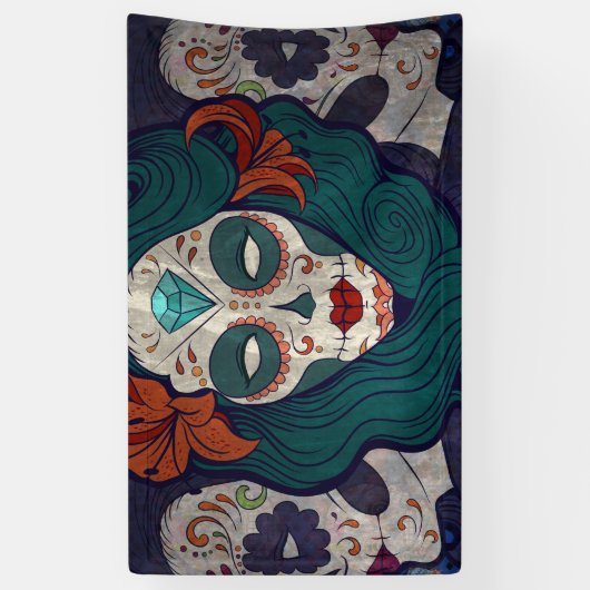 Skull-dames Spandoek (Verticaal)