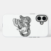 Skull Devil head Black and white Design Case-Mate iPhone Case (Achterkant (horizontaal))
