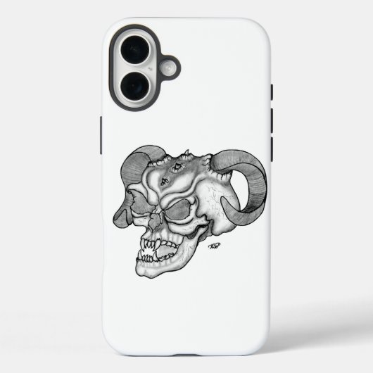 Skull Devil head Black and white Design Case-Mate iPhone Case (Achterkant)