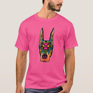 Skull Doberman Painter T-shirt