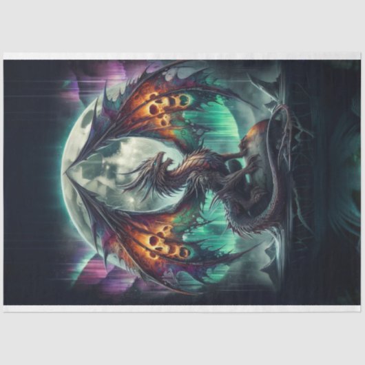 Skull Dragon Tissuepapier (Voorkant)