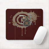 Skull Drums Mousepad Muismat (Met muis)
