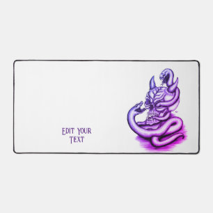 Skull - Duivel Head met slang Bureaumat