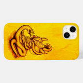 Skull - Duivel Head met slang Case-Mate iPhone Case (Achterkant (horizontaal))