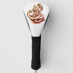 Skull - Duivel Head met slang Golfheadcover
