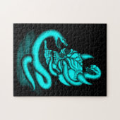 Skull - Duivel Head met slang Legpuzzel (Horizontaal)