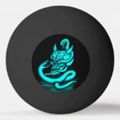 Skull - Duivel Head met slang Pingpongballen (Voorkant)