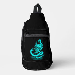 Skull - Duivel Head met slang Sling Bag