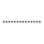 Skull en Crossbones Pirate Grosgrain Lint (Voorkant)